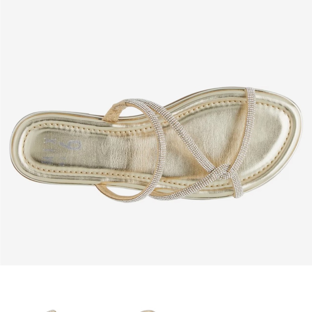 Mix No. 6 Shimmering Golden Sandals - Size 7.5W